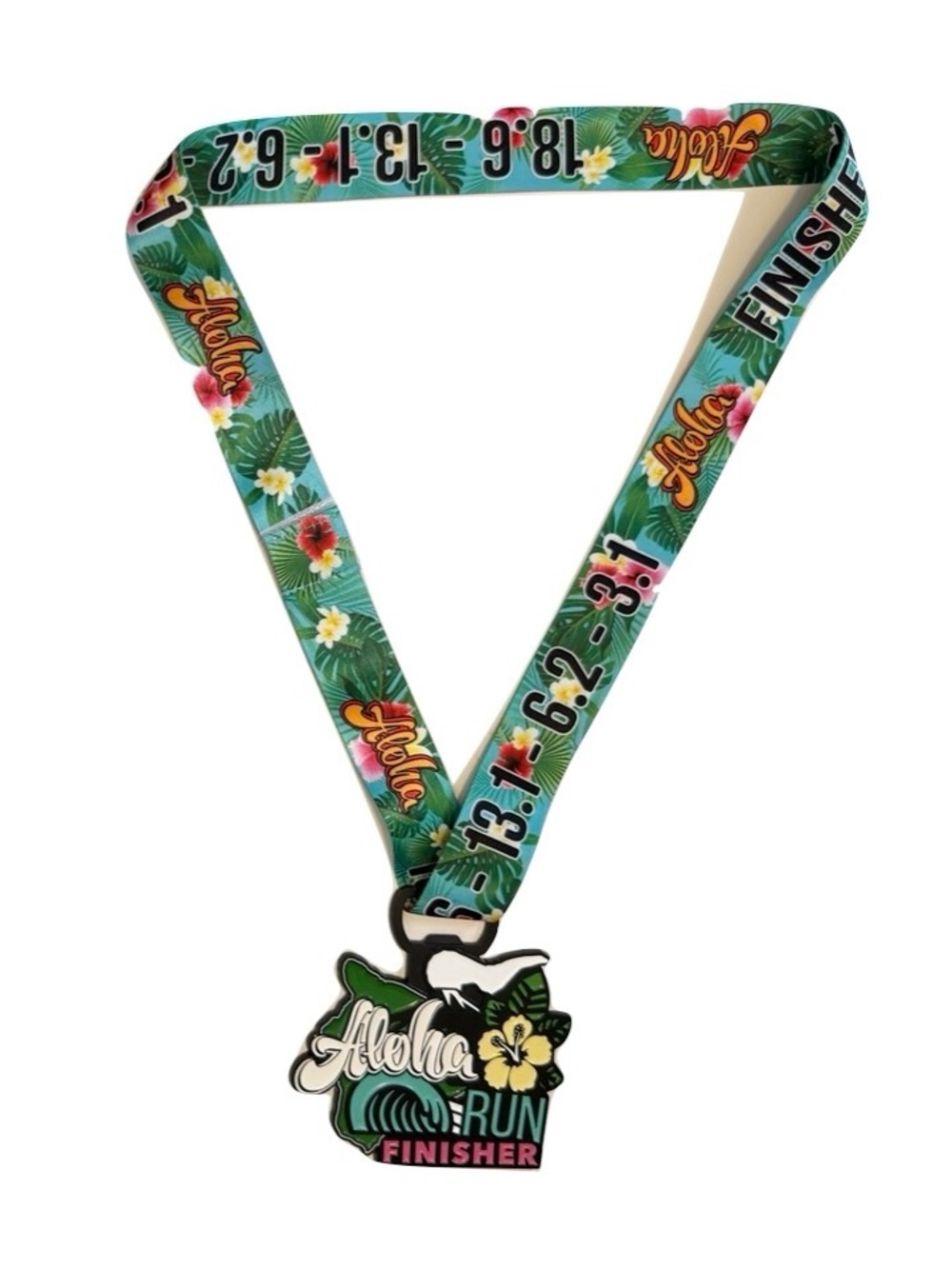 Running Medal 3 for 15 SALE CLEARANCE Aloha Floral Hawaiian Theme Run